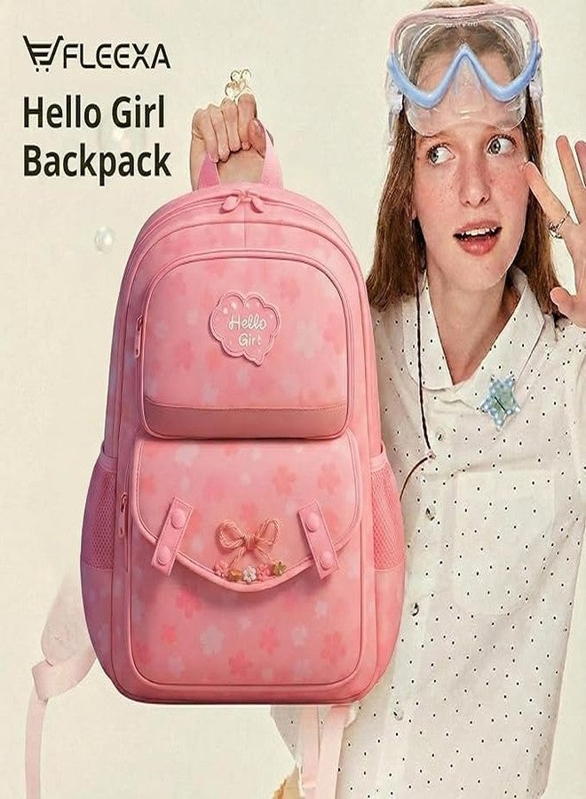 SELOME Cute & Stylish School Backpack | Cartoon Aesthetic Lightweight Multi-Pocket School Bag for Kids, Girls, Teen Girls & Ideal for Daily Use, Travel & School - Image 5